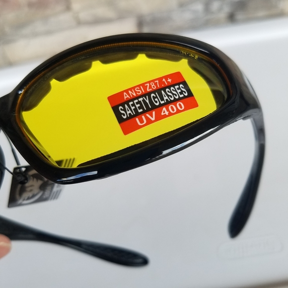 Motorcyle Glasses yellow free Foreign currency with purchase while supplies last - Picture 11 of 16